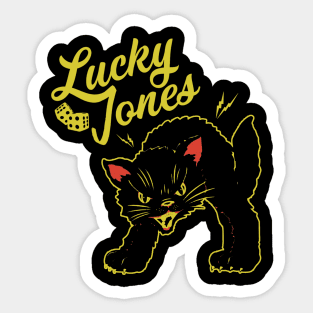 Lucky Jones Black Cat Sticker